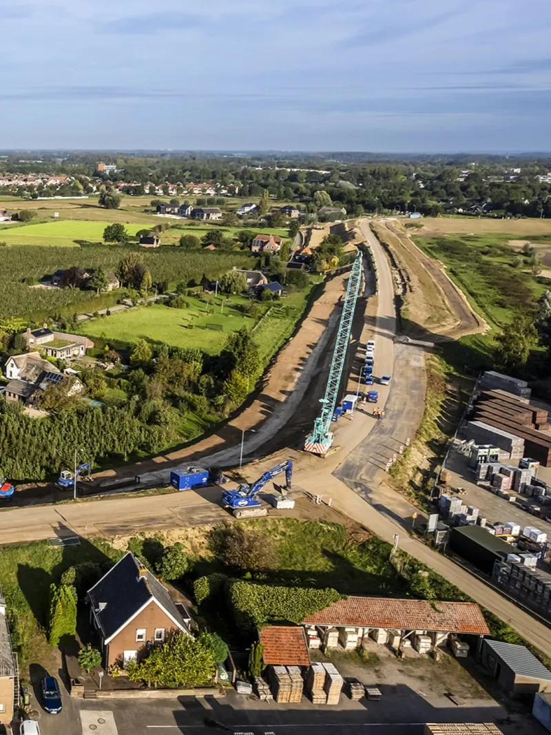 Luchtfoto Mekante Diek